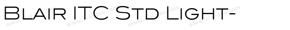 Blair ITC Std Light字体转换